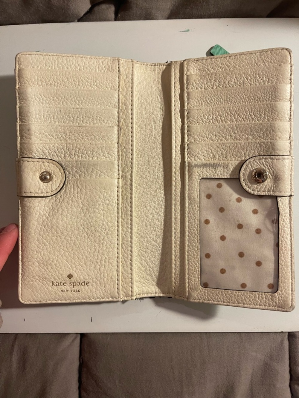 Kate Spade Teal Bifold Wallet - Picture 7 of 9